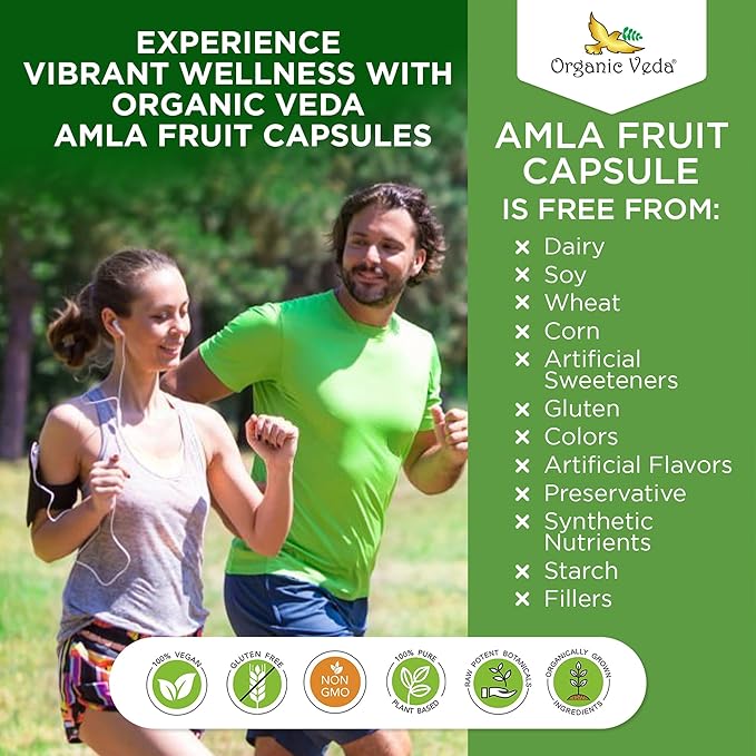 Organic Veda Amla Capsules 1500mg, 300 300 Capsules