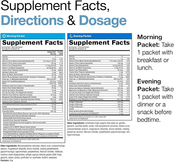 VitaMedica Men’s Multivitamin with Prostate Health Support Omega3s and 30 Easy