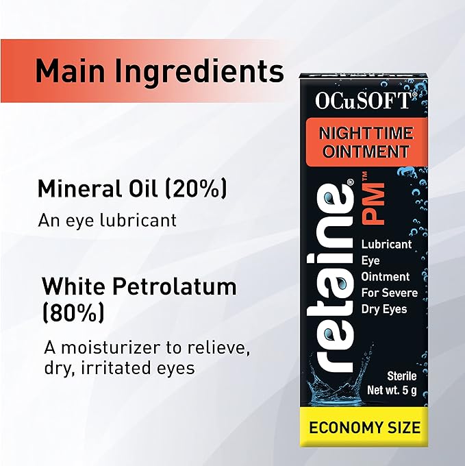 OCuSOFT Retaine PM Nighttime Ointment 5g Tube