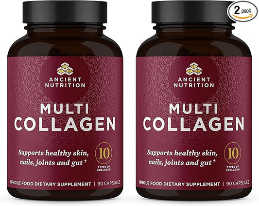 Ancient Nutrition Collagen Peptides Capsules Supplement, 90 Count (2 Pack)
