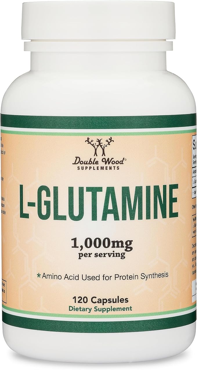 L Glutamine Capsules (1000mg Servings, 120 Capsules)