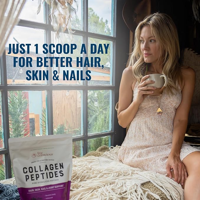 Live Conscious Collagen Peptides Powder 16oz