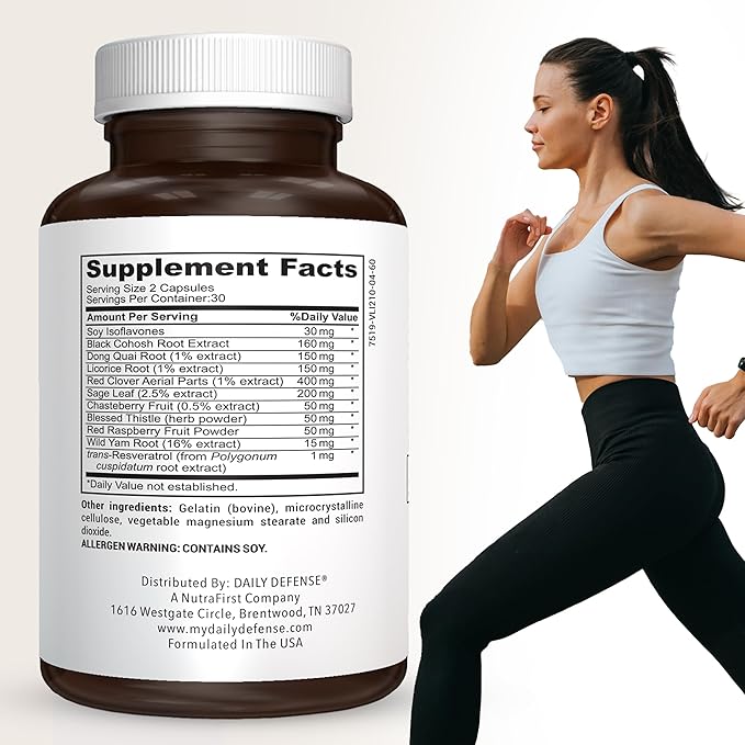 Menopause Supplements for Women 60 Capsules,