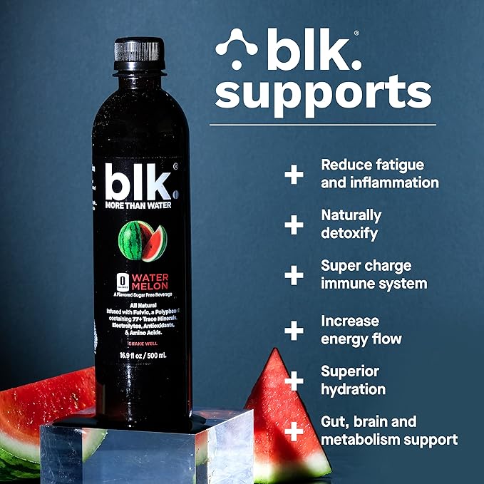 12ct Watermelon 16.9oz and 1ct Concentrated blk. Drops ph8+ and Bioavailable Fulvic & Humic Acid Over 77 Trace Minerals Helps Repair & Restore Cells & Essential Minerals in Your Body