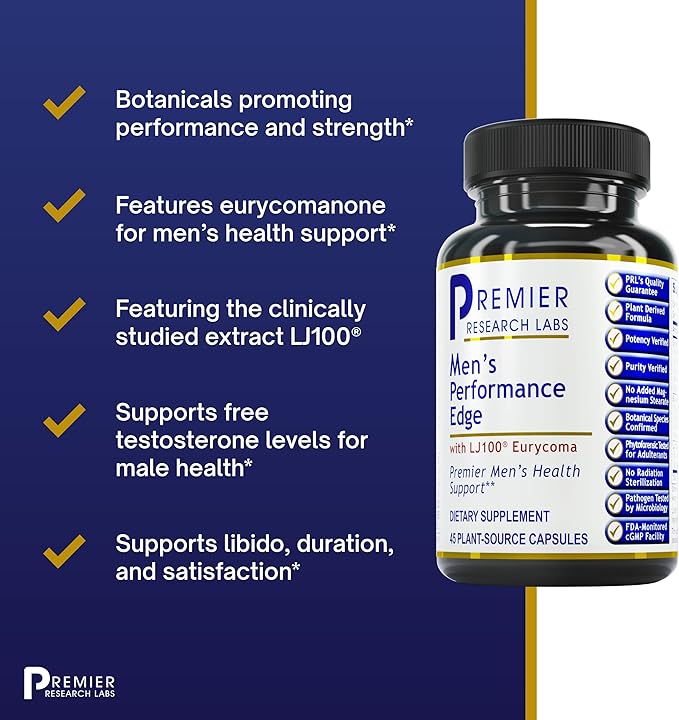 Premier Research Labs Men's Performance Edge 45 Plant-Source