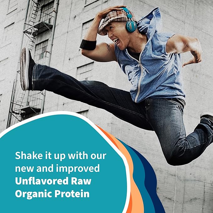 Organic Vegan Unflavored Protein Powder 22g Complete 1.2 LB