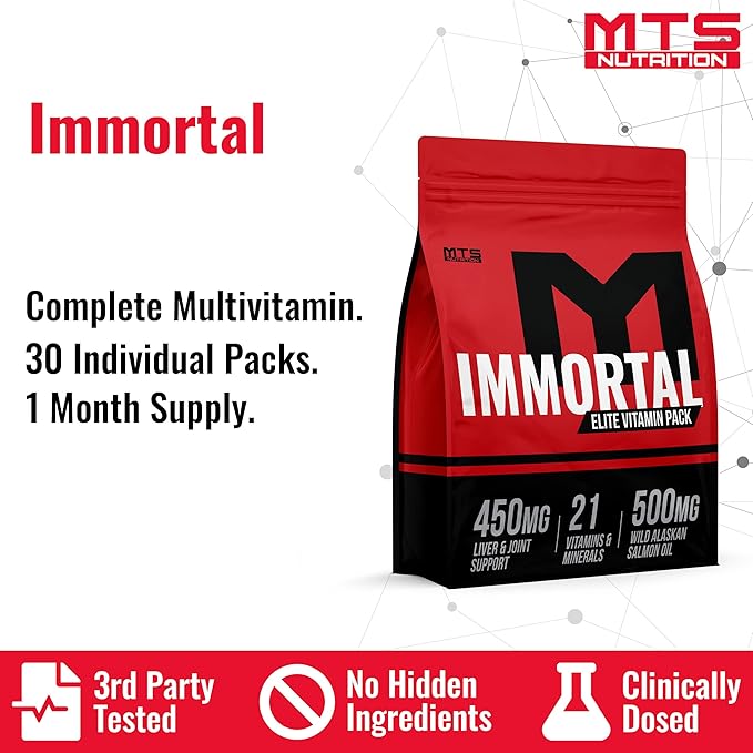 MTS Immortal Elite Multivitamin B1, B2, B2, B5, B5, B6 B6 and B-12 | 30 Complete