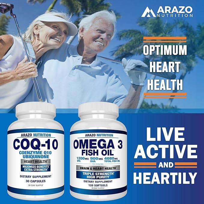 Arazo Nutrition CoQ10 Ubiquinone Coenzyme Q10-200mg