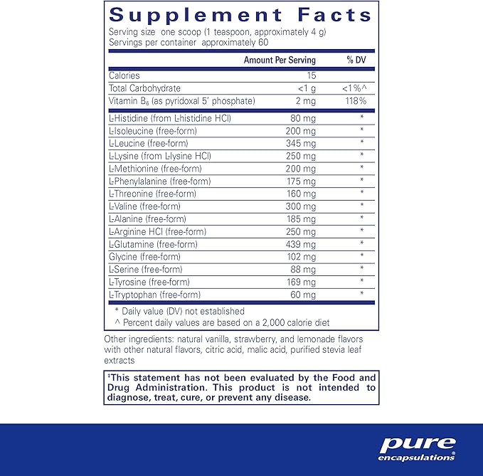 Pure Encapsulations Amino Replete 8.5 Ounces