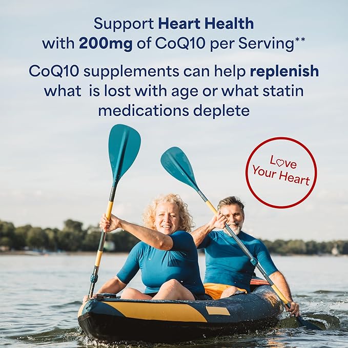 Puritan's Pride CoQ10 200mg, Supports Heart Health, 240 Rapid Release Softgels