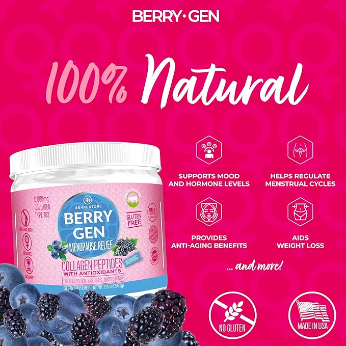 Menopause Morning Collagen Powder with Antioxidants 30 Servings 1 and 3 Collagen