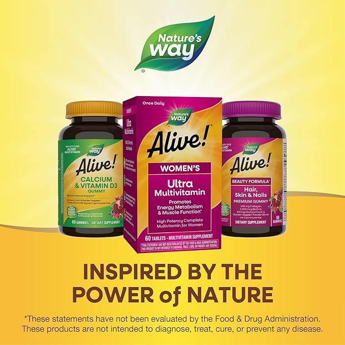 Nature's Way Alive! Women's Daily Ultra B12, 60 60 Tablets