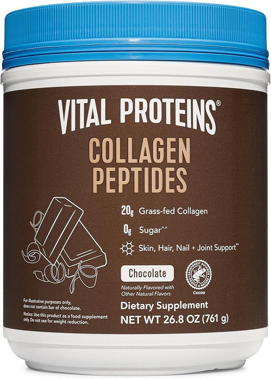 Vital Proteins Chocolate Collagen Powder Supplement 27g per 26.8 oz