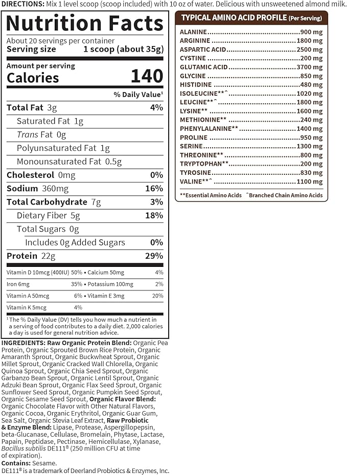 Garden of Life – Organic Vegan 22g Complete 1.5 LB