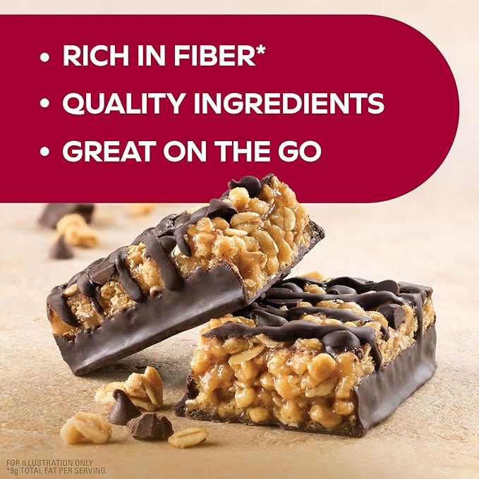 Atkins Creamy Cookie Crunch Meal Bars, 16g Protein, 12 Count & Chocolate Chip Granola Protein Meal Bar, 17g Protein, 12 Count