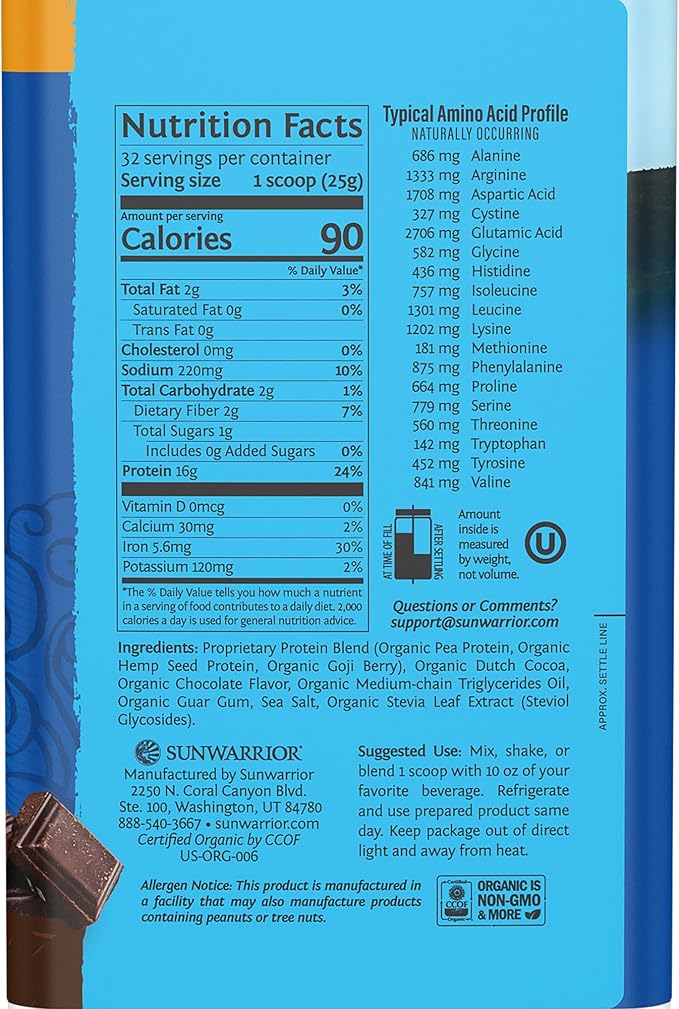 Vegan Protein Powder Plant-based Protein Powder 32 Servings 17g Protein