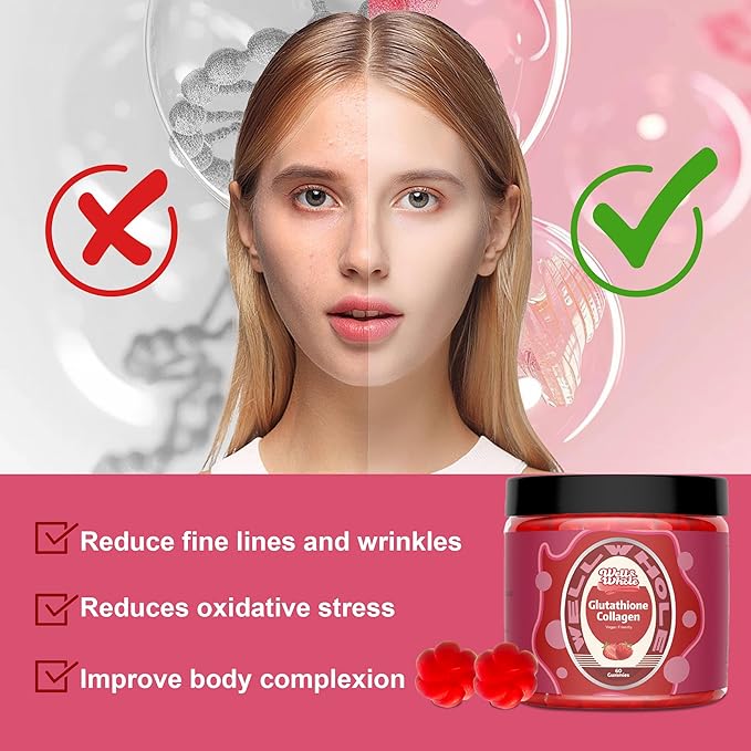 Well&Whole Glutathione Collagen Glow Gummies, Glow 60 Counts