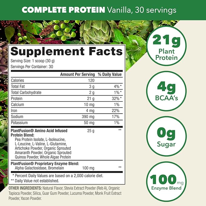 PlantFusion Complete Vegan Protein Powder 2 lb