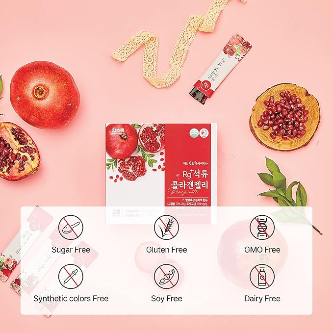Rg+ Pomegranate Collagen Jelly(20gx14stick) / Anti-Ageing /360DA Marine (14)
