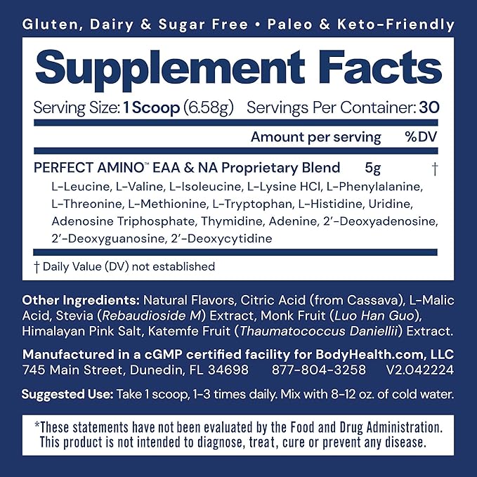 BodyHealth PerfectAmino Powder 30 Servings