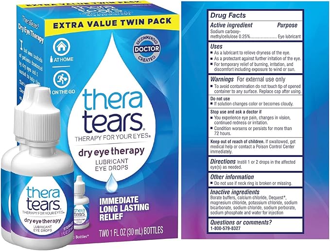 TheraTears 1200mg Omega 3 Supplement 90 Count 30mL 1 1 Fl