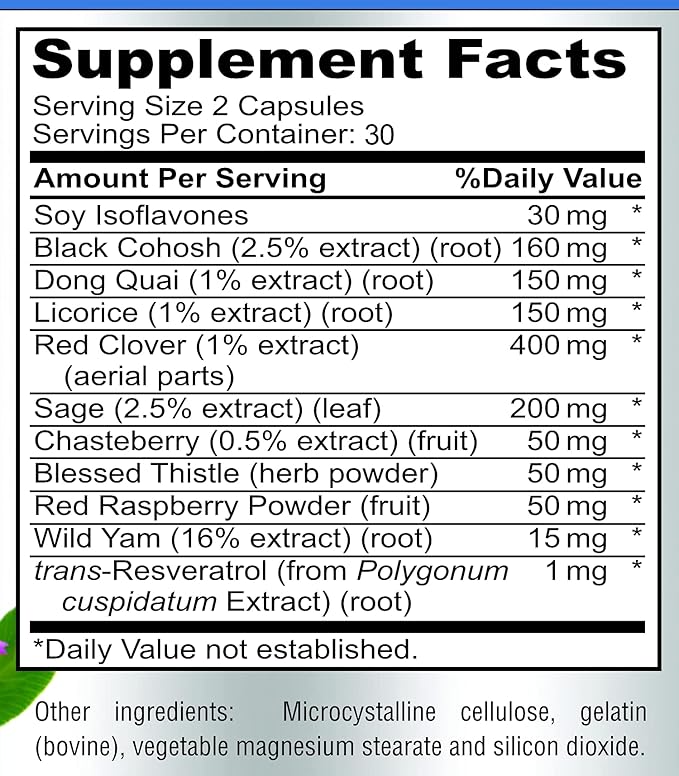 Menopause Support for Women 60 Capsules