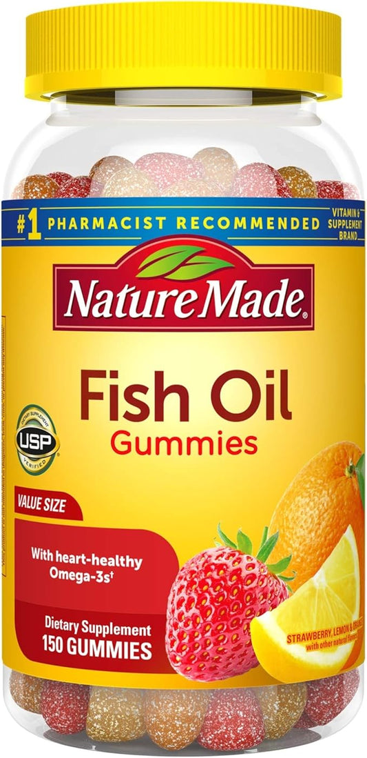 Nature Made Fish Oil Gummies, 150 3s 57 57 mg,