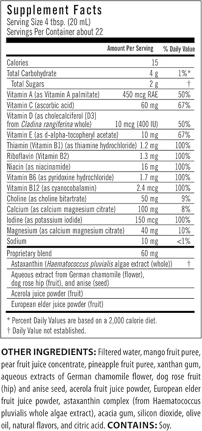 Flora - Daily Multi Essentials+, Liquid 13 Essential 15 Fl