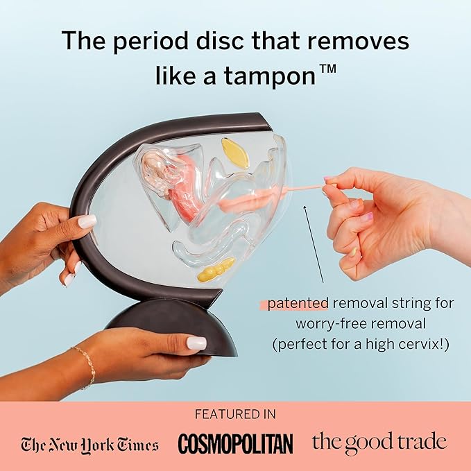 2 Menstrual Discs 100% Medical-Grade 1 for 12 Hours 3 and 7 Tampons