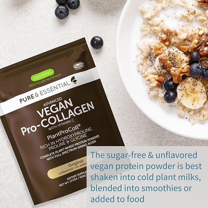 Pure & Essential Vegan Collagen Peptide 35 Servings