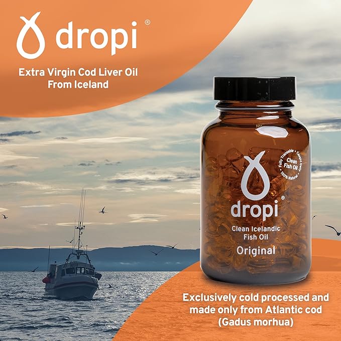 Dropi Omega 3 Fish Oil 500mg (180 Capsules) Omega-3s EPA,