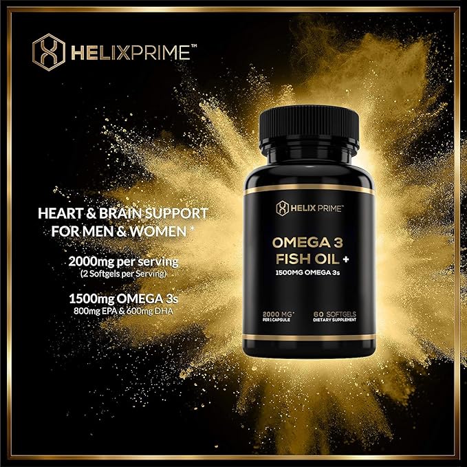 Fish Oil Omega 3 Supplements 60 Softgels