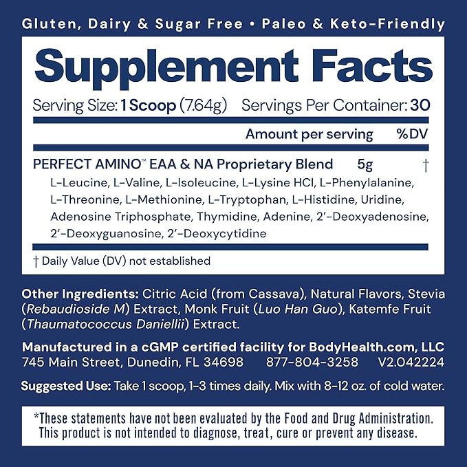 BodyHealth PerfectAmino Powder 30 Servings