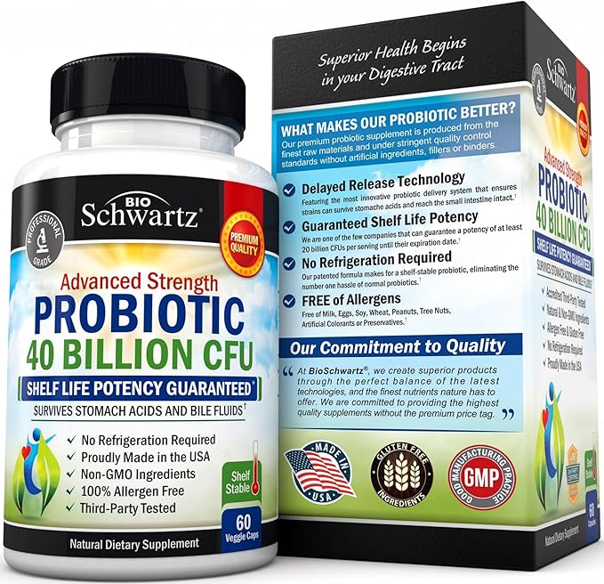 Daily Probiotic Supplement with 40 Billion CFU
