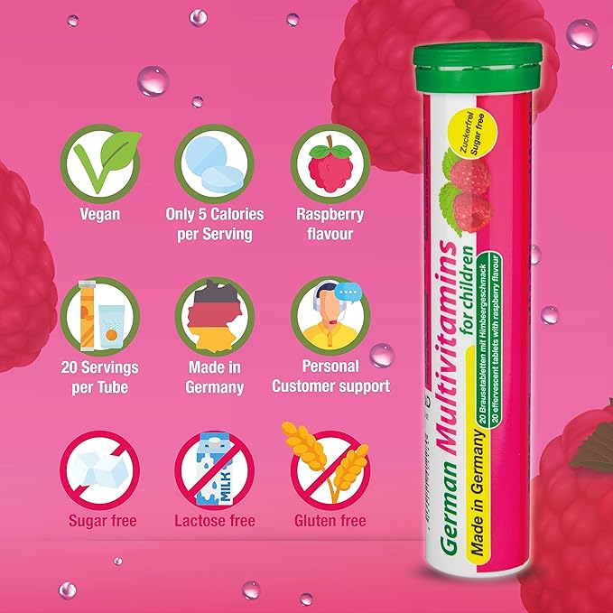 German Multvitamin for Children 8 Vitamins 40 Vegan