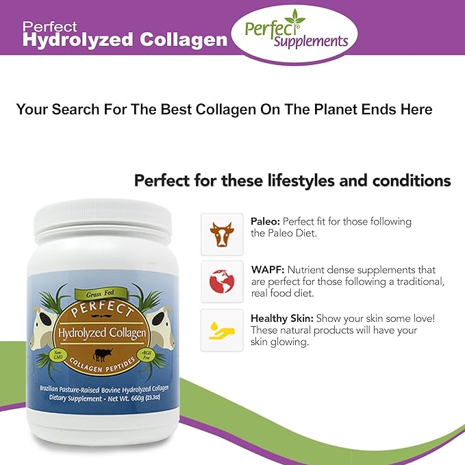 Perfect Supplements – Perfect Hydrolyzed Collagen 660g – 3 Pack