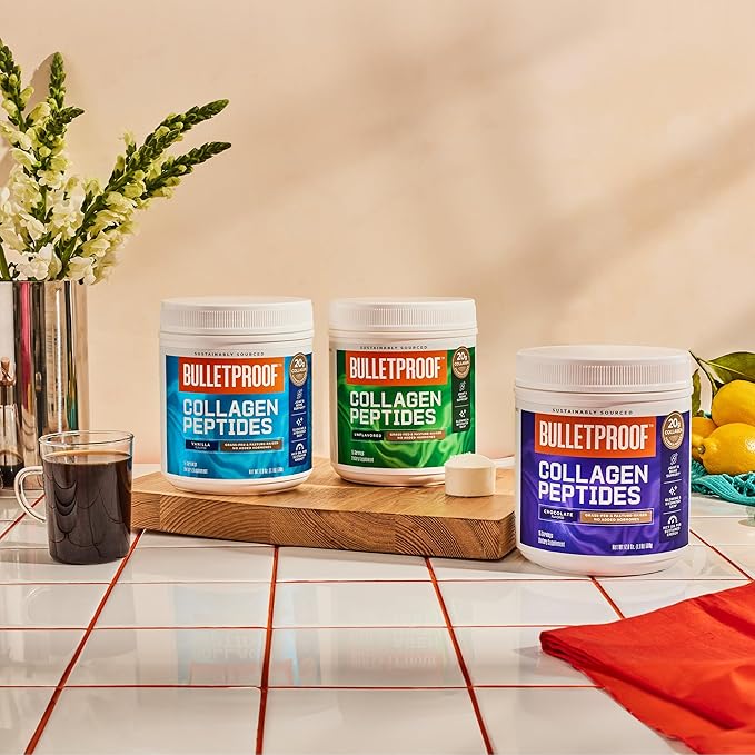 Bulletproof Unflavored Gut Health Collagen Protein, 14 Ounces, 10g Grass-Fed Collagen Peptides for Gut, Skin, Bone and Joint Support