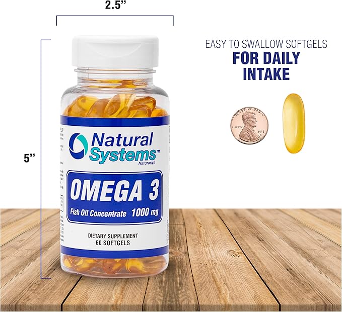 Omega 3 1000mg Fish Oil 60 3 Fish