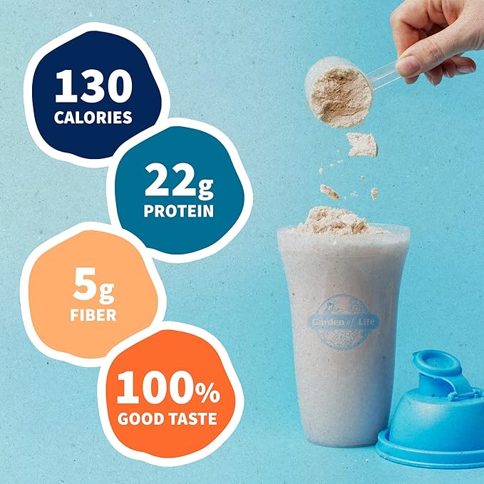 Organic Vegan Vanilla Protein Powder 22g Complete 1.5 LB