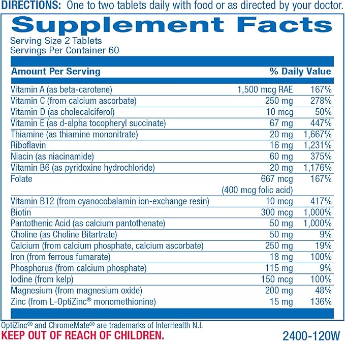 Daily Multivitamin for Men and Women 120 AVED