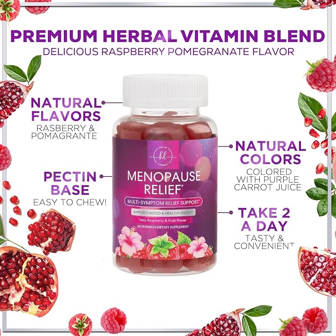 Menopause Relief Gummies (30 Servings) 60 Gummies