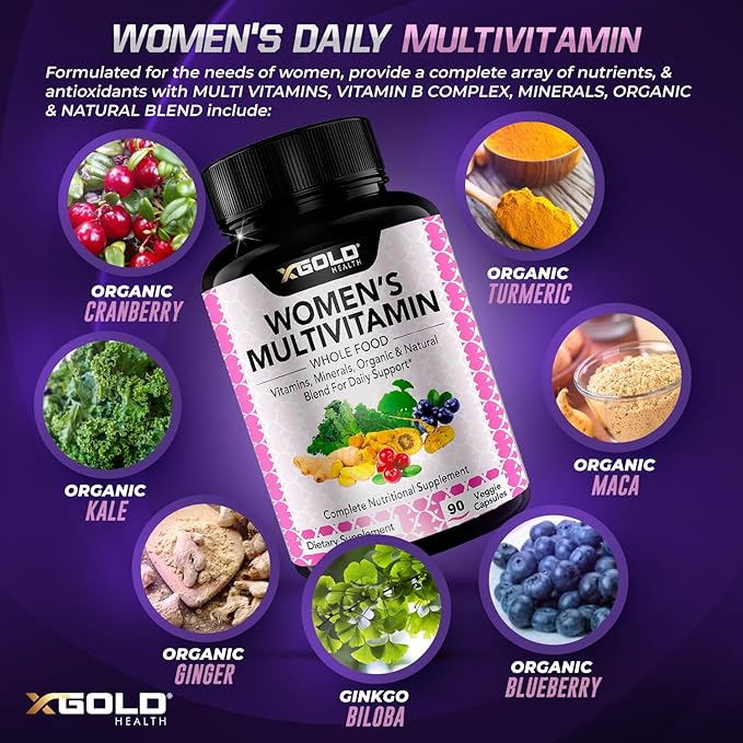 Vegan Women's Daily Multivitamin 50 Plus -90 Capsules