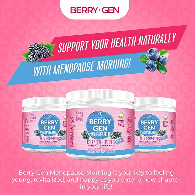 Menopause Morning Collagen Powder with Antioxidants 30 Servings 1 and 3 Collagen