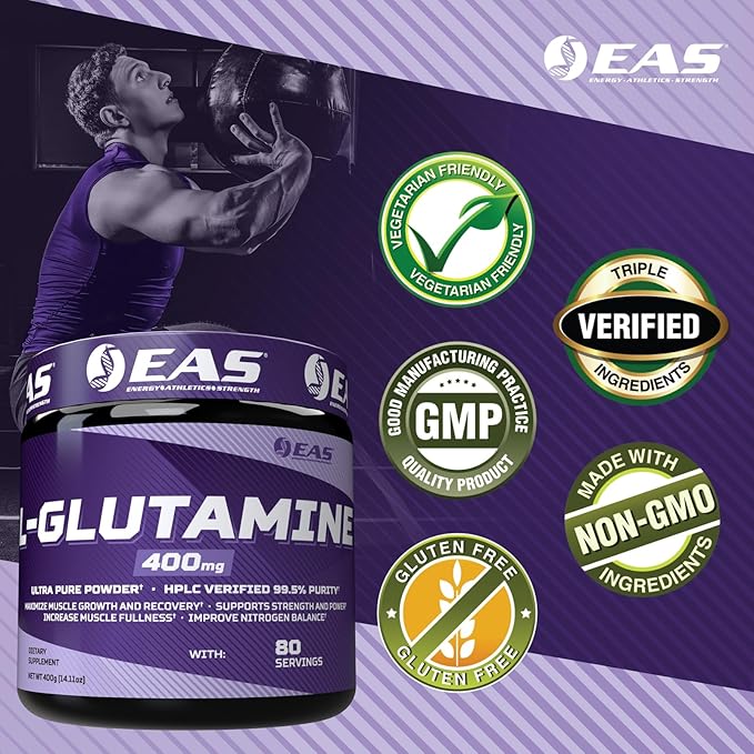 L-Glutamine Powder | 99.5% Purity AjiPure 400mg, 80 80 Servings