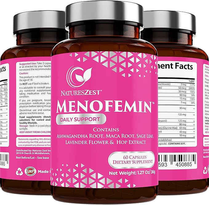 Menopause Supplement - for Perimenopause, Menopause 60 Vegan
