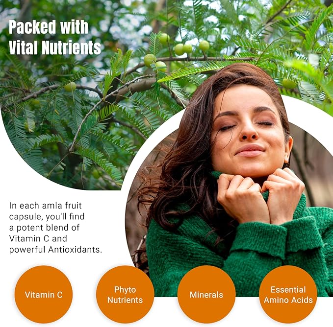 Organic Aura Amla Capsules 2100mg -150