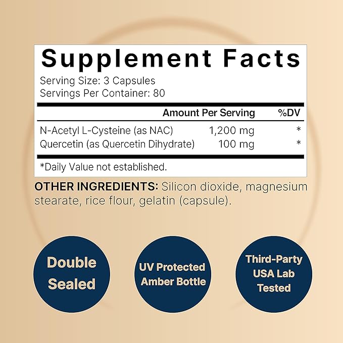 2 Pack NAC Supplement (N-Acetyl Cysteine) 1,200mg Per 480 Capsules