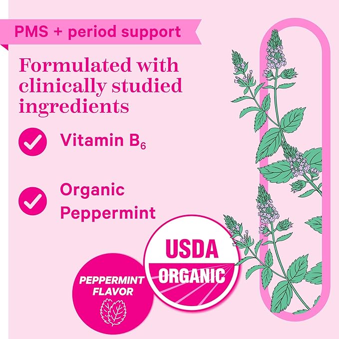Pink Stork Organic PMS Support Sweets B6 and 30 Drops