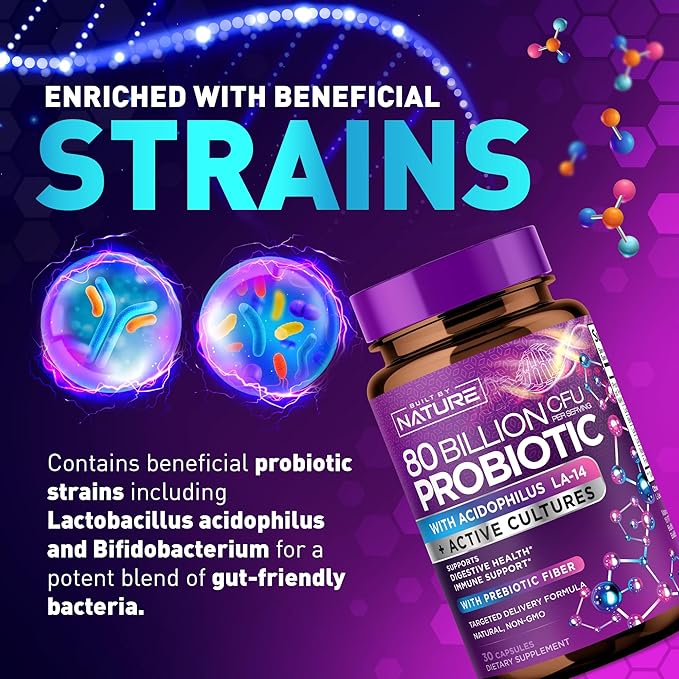 80 Billion CFU Probiotic 30 Capsules