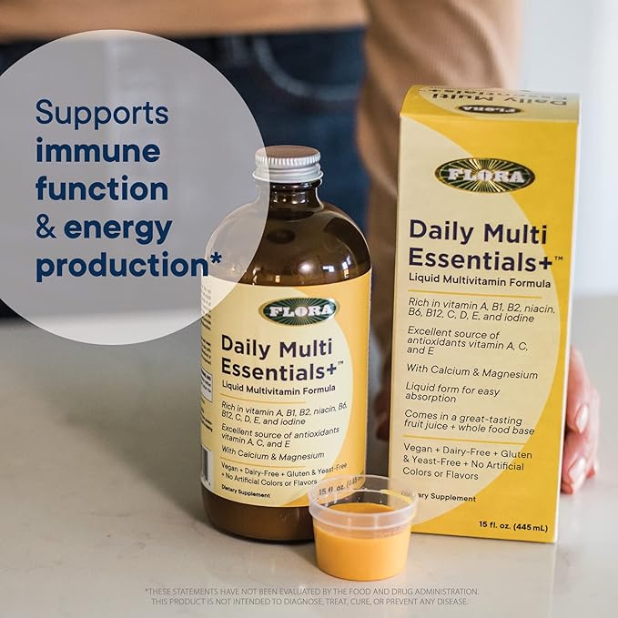 Flora - Daily Multi Essentials+, Liquid 13 Essential 15 Fl